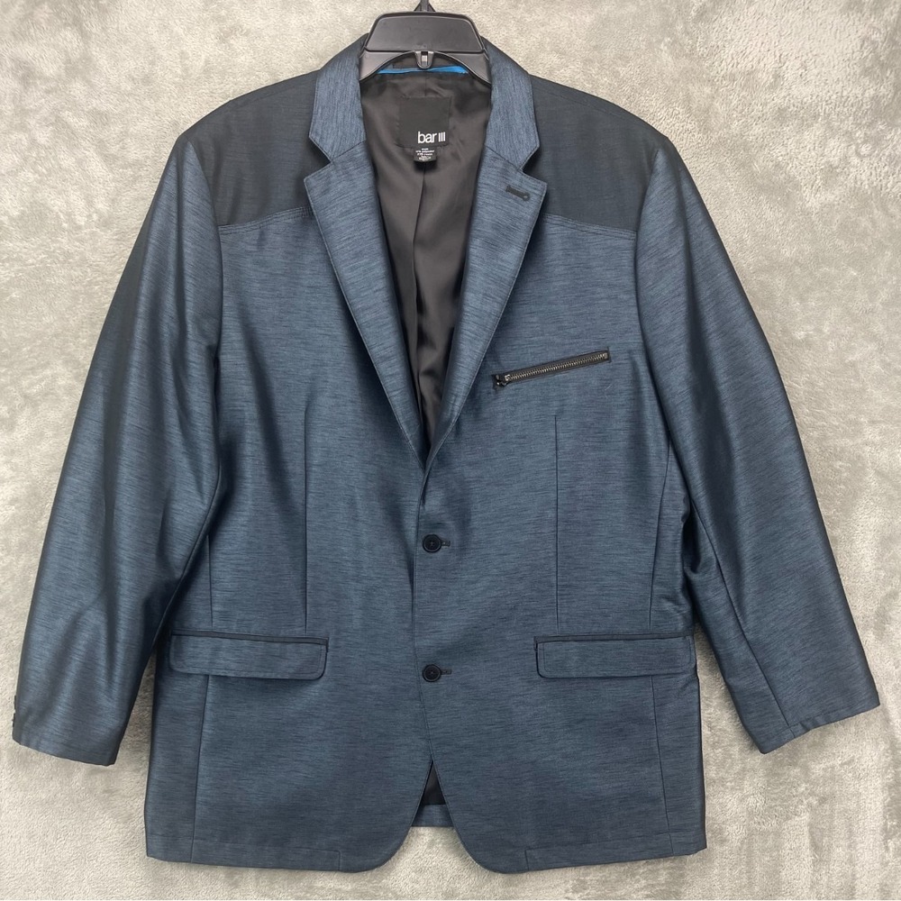 Bar III Men's Dinner Jacket Blazer Sport‎ Coat XL Blue